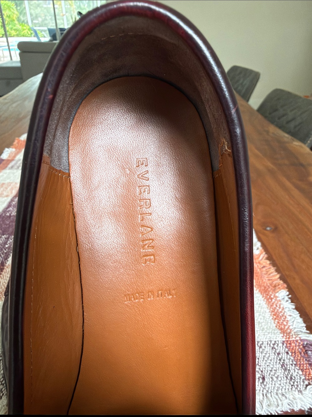 Everlane MODERN PENNY LOAFER Oxblood size 9.5 fits like 9 - Picture 5 of 5